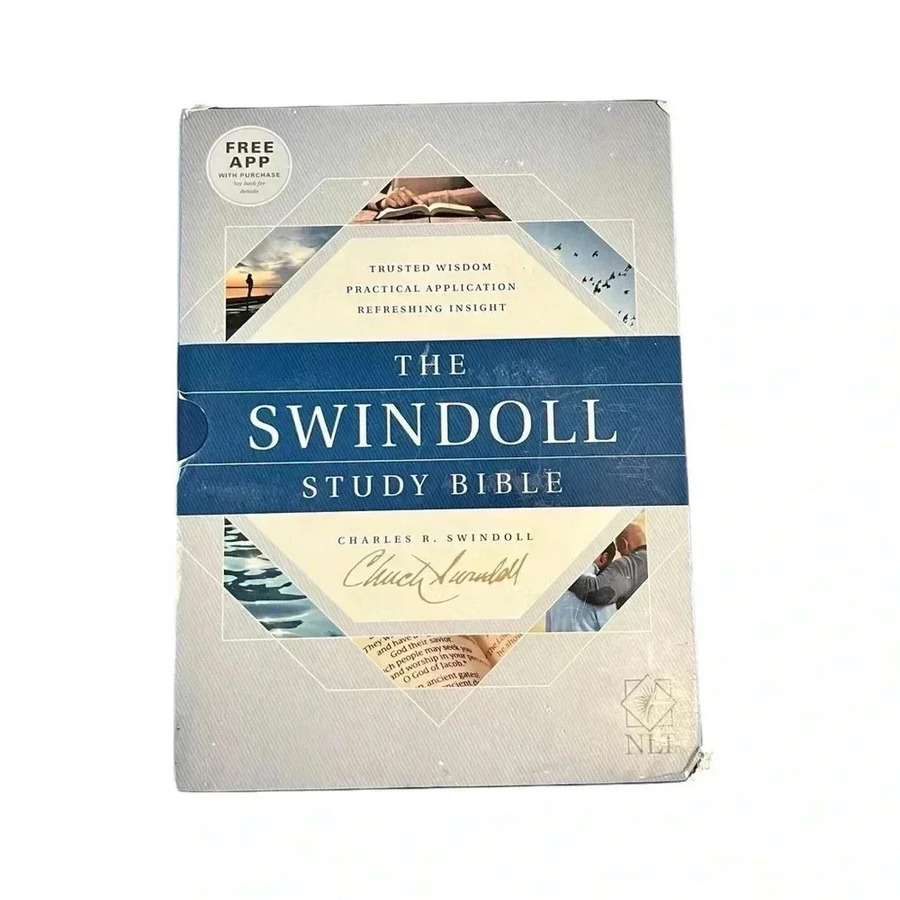 The swindoll study bible hardback unused mo markings new living translation